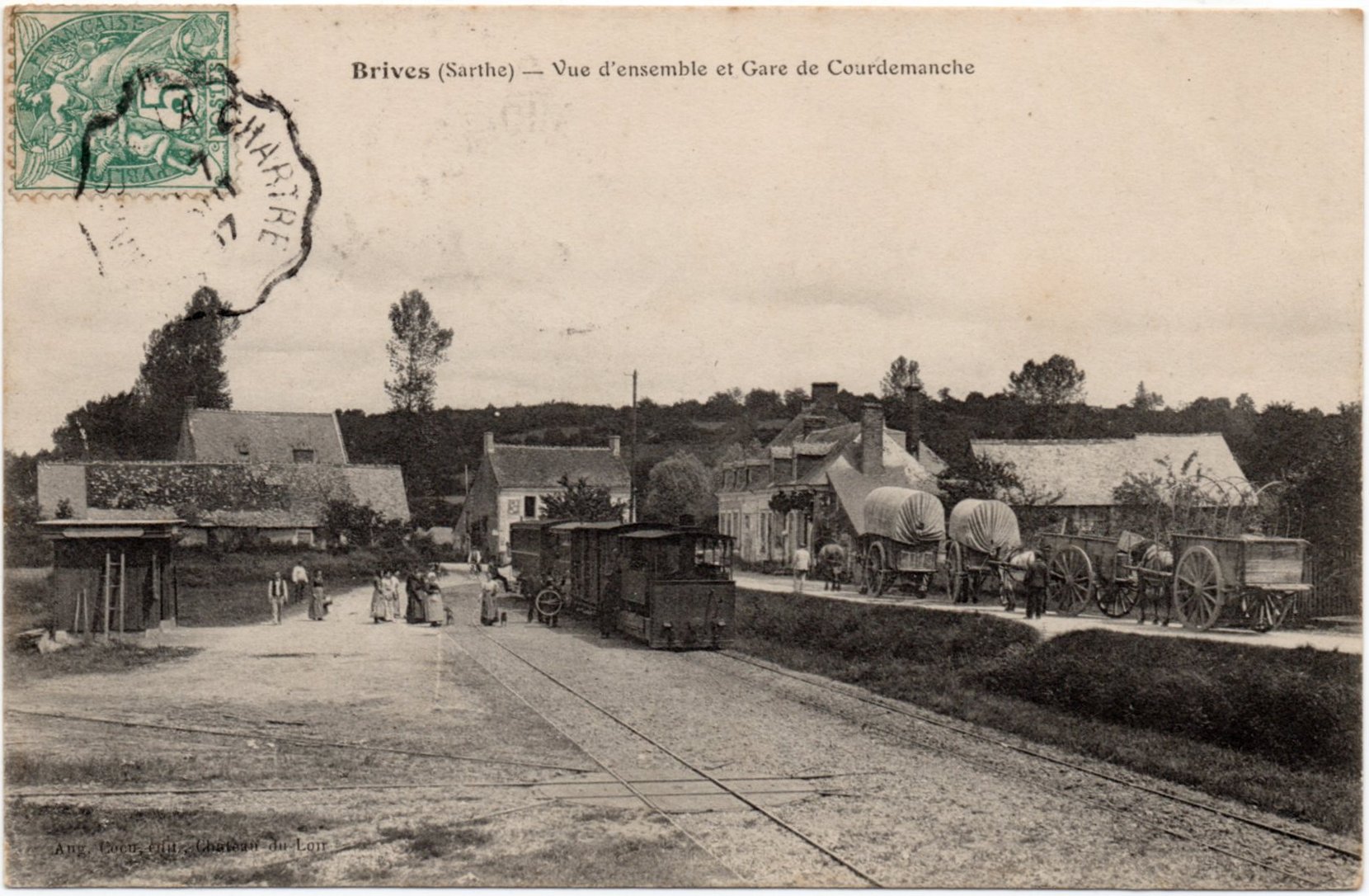 Courrier-Convoyeur-Ligne La Chartre au Mans Type 2 Sept 1907